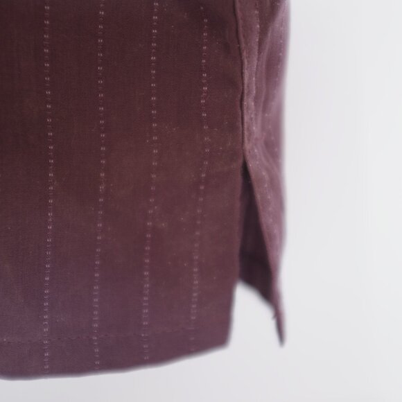 Bruno sueded purple berry pinstripe shirt 2XL - Picture 5 of 6